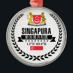 Singapore Metalen Ornament<br><div class="desc">Singapore</div>