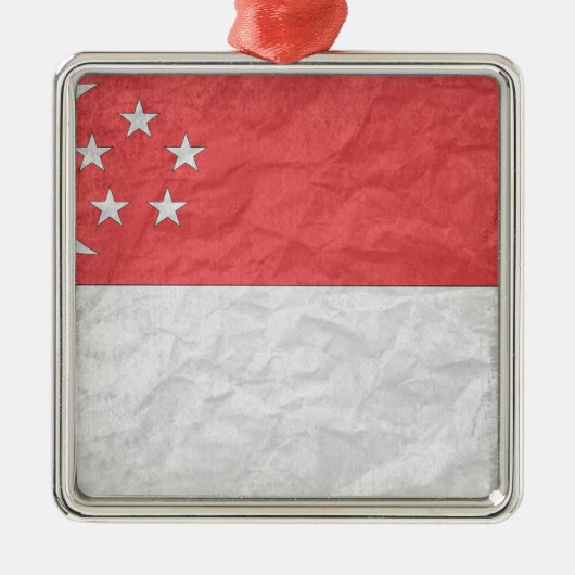 Singapore Metalen Ornament (Voorkant)