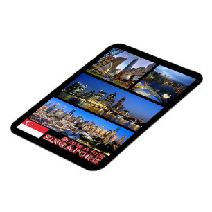 Singapore - Mozaïek - Magnet Magneet