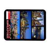 Singapore - Mozaïek - Magnet Magneet (Horizontaal)