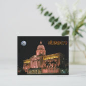 Singapore nachtverlichting briefkaart (Staand voorkant)
