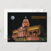 Singapore nachtverlichting briefkaart (Voorkant / Achterkant)