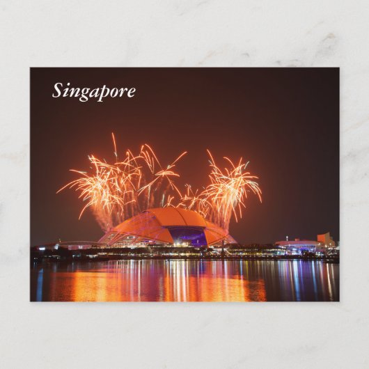Singapore National Stadium Briefkaart (Voorkant)