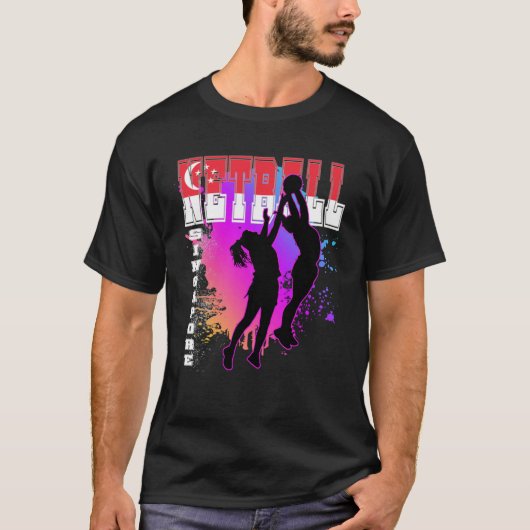 Singapore Netbal T-shirt (Voorkant)
