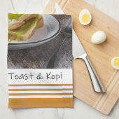 Singapore Nonya Kaya Toast & Kopi Keukenhanddoek (Quarter Fold)