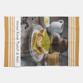 Singapore Nonya Kaya Toast & Kopi Keukenhanddoek (Horizontaal)