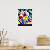 Singapore Orchid reist Zuidoost-Azië Poster (Keuken)