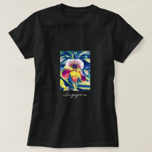 Singapore Orchid reist Zuidoost-Azië T-shirt