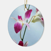 Singapore orchidebloemen keramisch ornament (Links)