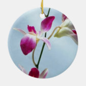 Singapore orchidebloemen keramisch ornament (Achterkant)