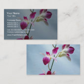 Singapore orchidebloemen visitekaartje (Voorkant / Achterkant)