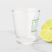 Singapore Passport Stempel Shot Glas (Links)