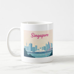 Singapore Pastel Travel Design Koffiemok