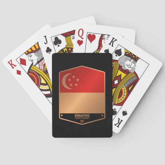 Singapore Pokerkaarten (Achterkant)