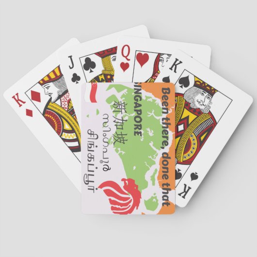 Singapore Pokerkaarten (Achterkant)