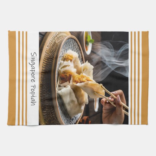 Singapore Popiah keukenhanddoek (Horizontaal)