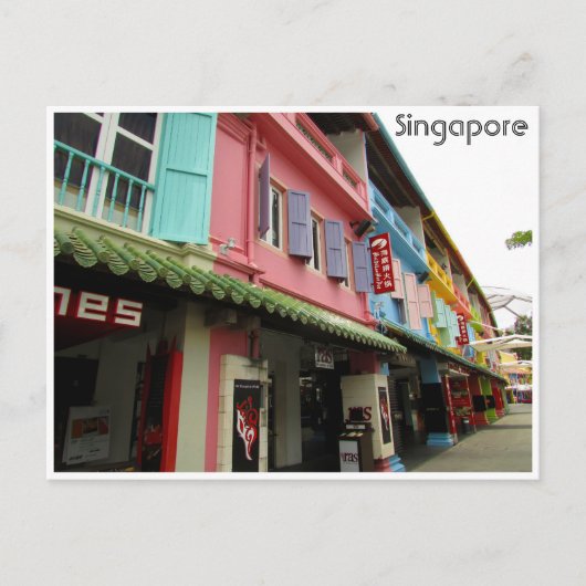 singapore quay briefkaart (Voorkant)