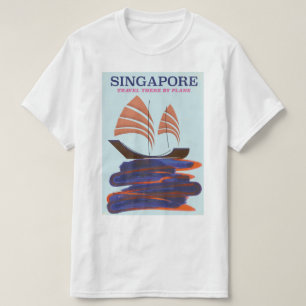 Singapore "Reis daar per vliegtuig" T-shirt