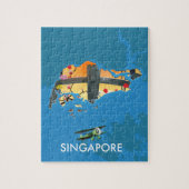 Singapore reiskaart legpuzzel (Verticaal)