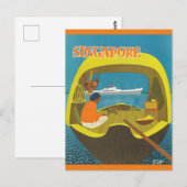  Singapore-reizen Briefkaart (Voorkant / Achterkant)