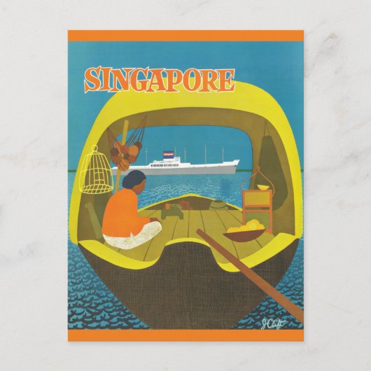  Singapore-reizen Briefkaart (Voorkant)