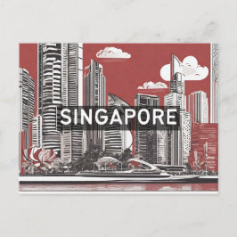 Singapore Reizen Vakantie Souvenir Briefkaart