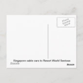 Singapore Resort World Sentosa Briefkaart (Achterkant)