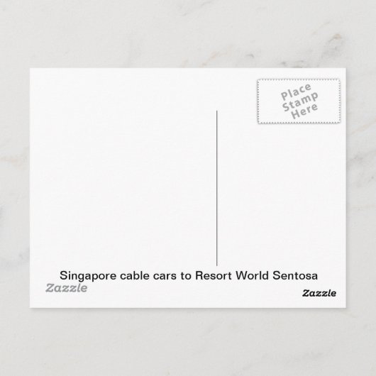 Singapore Resort World Sentosa Briefkaart (Achterkant)