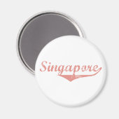 Singapore Revolutionaire Stijl Magneet (Voorkant / Achterkant)