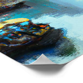Singapore River with Bum Boats - Canvas Art Print (Hoek)