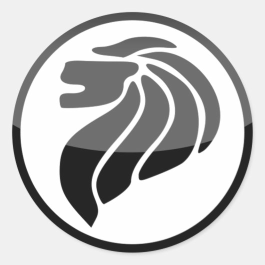 singapore ronde sticker (Voorkant)