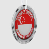 Singapore Round Emblem Ornament (voorkant)