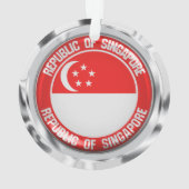 Singapore Round Emblem Ornament (achterkant)