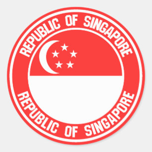Singapore Round Emblem Ronde Sticker