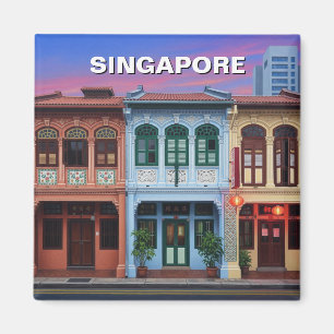 Singapore Shophouses Reizen Magneet