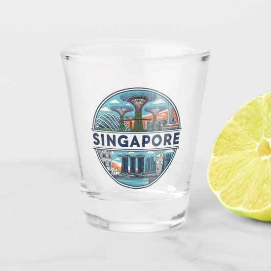 Singapore Shot Glas (Voorkant)