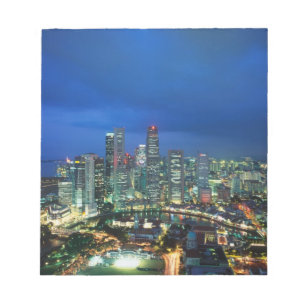 Singapore Silhouet bij nacht, Singapore Notitieblok