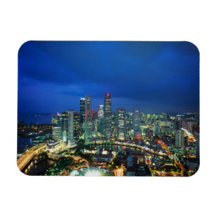 Singapore Silhouet 's nachts, Singapore Magneet