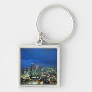 Singapore Silhouet 's nachts, Singapore Sleutelhanger