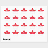 Singapore/Singaporese vlag Ster Sticker (Vel)