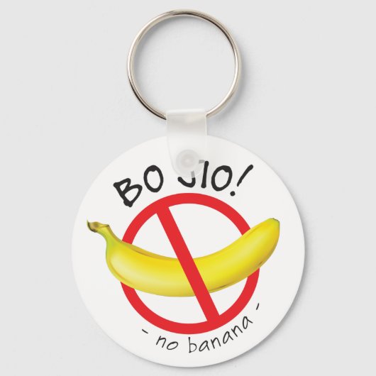 Singapore Singlish - Bo Jio - No Invite, No Banana Sleutelhanger (Voorkant)