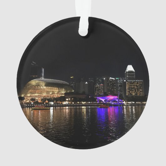 Singapore Skyline #2 Ornament (achterkant)