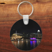 SIngapore Skyline #2 Sleutelhanger (Voorkant)