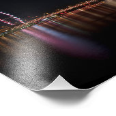 Singapore Skyline bij nacht Foto Afdruk (Hoek)