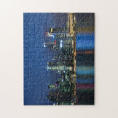 Singapore Skyline Blue Nights Legpuzzel (Verticaal)