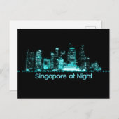 Singapore Skyline Briefkaart (Voorkant / Achterkant)