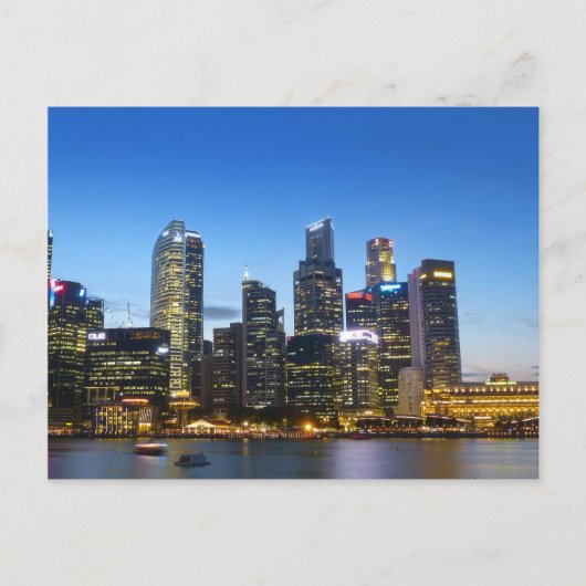 Singapore skyline briefkaart (Voorkant)