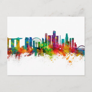 Singapore Skyline Briefkaart