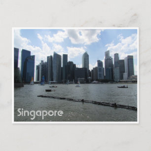 singapore skyline briefkaart