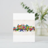 Singapore Skyline Feestdagenkaart (Staand voorkant)